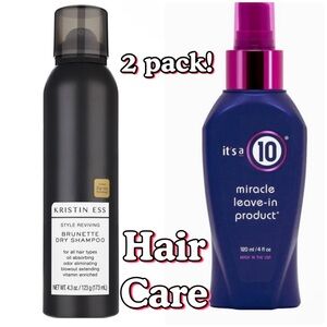 New sealed Kristin Ess Dry Shampoo & It's a 10 Leave-In Conditioner Set 4oz